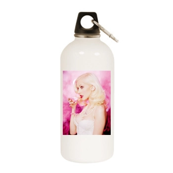 Christina Aguilera White Water Bottle With Carabiner