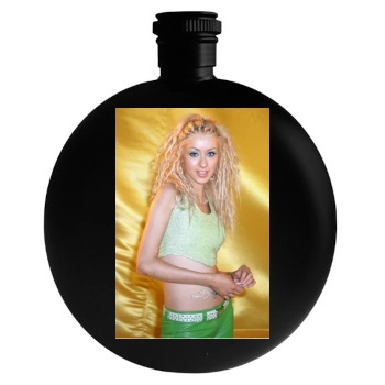 Christina Aguilera Round Flask