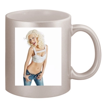 Christina Aguilera 11oz Metallic Silver Mug