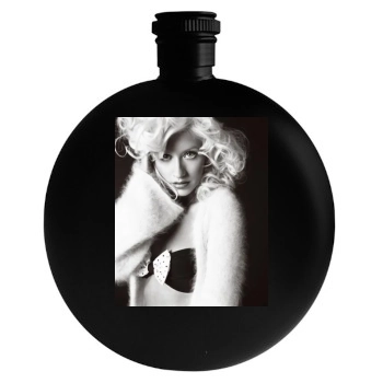 Christina Aguilera Round Flask