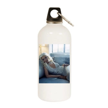 Christina Aguilera White Water Bottle With Carabiner