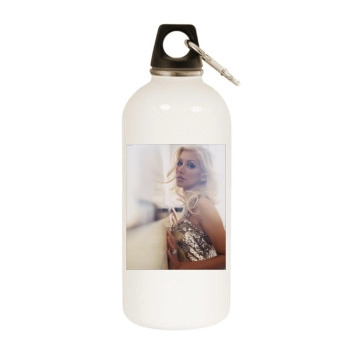 Christina Aguilera White Water Bottle With Carabiner