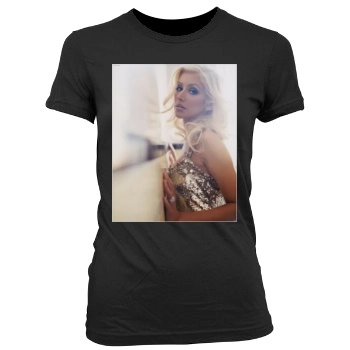 Christina Aguilera Women's Junior Cut Crewneck T-Shirt