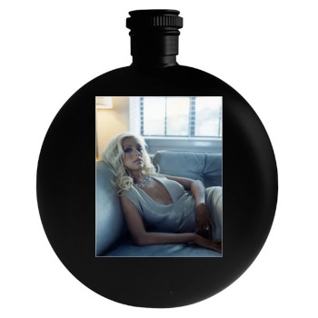 Christina Aguilera Round Flask