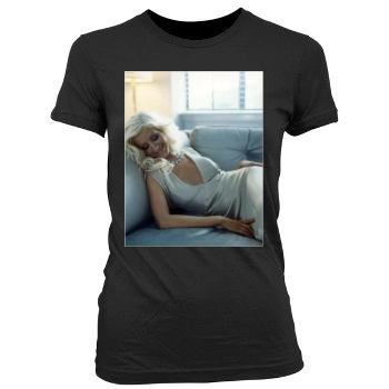 Christina Aguilera Women's Junior Cut Crewneck T-Shirt