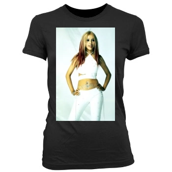 Christina Aguilera Women's Junior Cut Crewneck T-Shirt