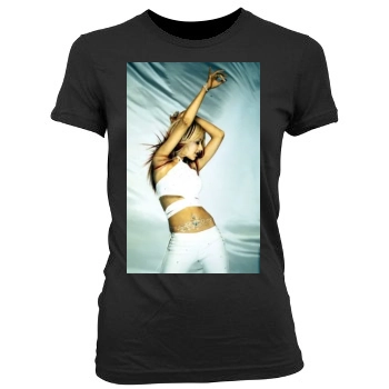 Christina Aguilera Women's Junior Cut Crewneck T-Shirt