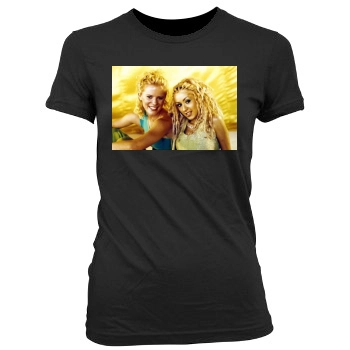 Christina Aguilera Women's Junior Cut Crewneck T-Shirt