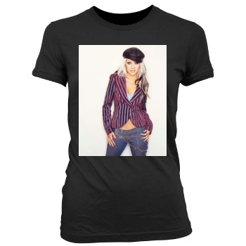 Christina Aguilera Women's Junior Cut Crewneck T-Shirt