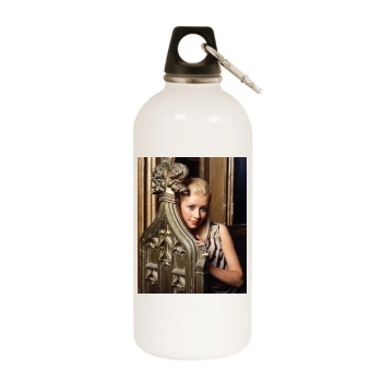 Christina Aguilera White Water Bottle With Carabiner