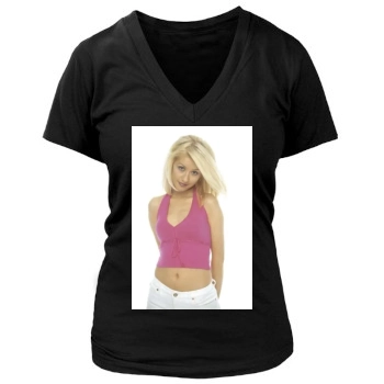 Christina Aguilera Women's Deep V-Neck TShirt