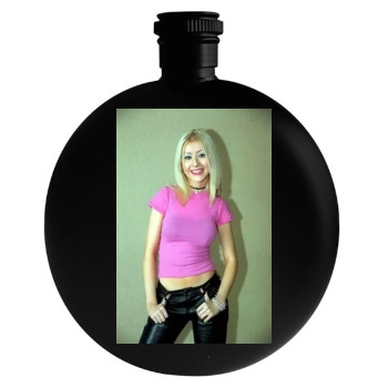 Christina Aguilera Round Flask