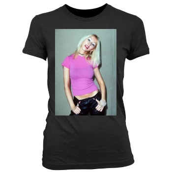 Christina Aguilera Women's Junior Cut Crewneck T-Shirt