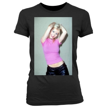 Christina Aguilera Women's Junior Cut Crewneck T-Shirt