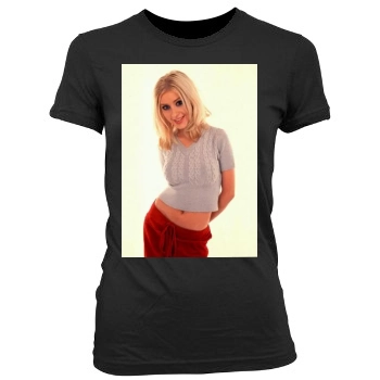 Christina Aguilera Women's Junior Cut Crewneck T-Shirt