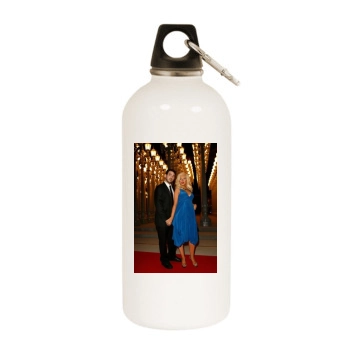 Christina Aguilera White Water Bottle With Carabiner