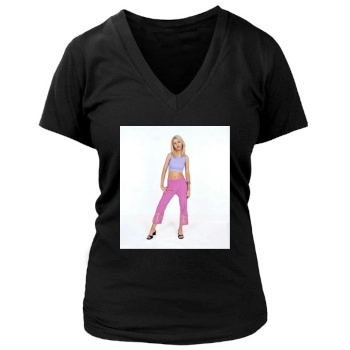 Christina Aguilera Women's Deep V-Neck TShirt