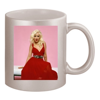 Christina Aguilera 11oz Metallic Silver Mug