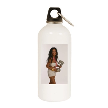 Christina Aguilera White Water Bottle With Carabiner