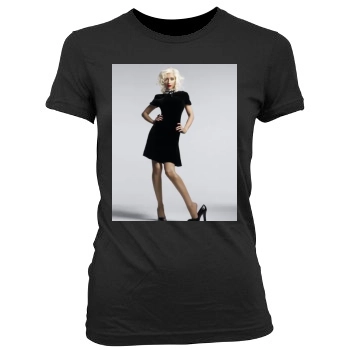 Christina Aguilera Women's Junior Cut Crewneck T-Shirt