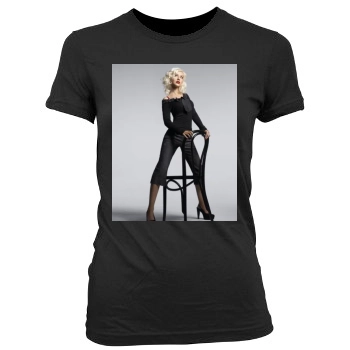 Christina Aguilera Women's Junior Cut Crewneck T-Shirt