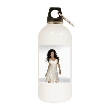 Christina Aguilera White Water Bottle With Carabiner