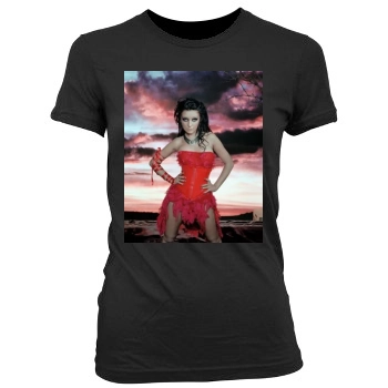 Christina Aguilera Women's Junior Cut Crewneck T-Shirt