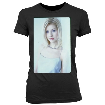 Christina Aguilera Women's Junior Cut Crewneck T-Shirt