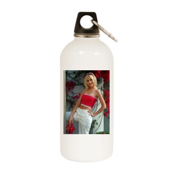 Christina Aguilera White Water Bottle With Carabiner