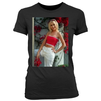 Christina Aguilera Women's Junior Cut Crewneck T-Shirt