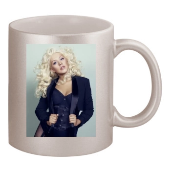 Christina Aguilera 11oz Metallic Silver Mug