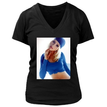 Christina Aguilera Women's Deep V-Neck TShirt