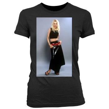 Christina Aguilera Women's Junior Cut Crewneck T-Shirt