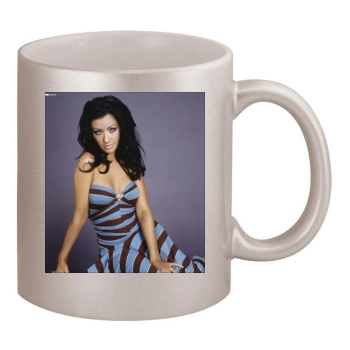 Christina Aguilera 11oz Metallic Silver Mug