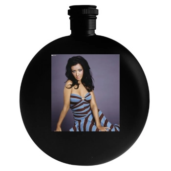 Christina Aguilera Round Flask