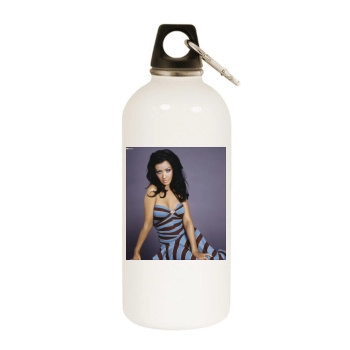 Christina Aguilera White Water Bottle With Carabiner