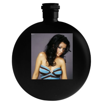 Christina Aguilera Round Flask