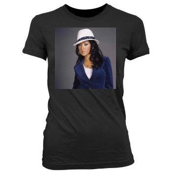 Christina Aguilera Women's Junior Cut Crewneck T-Shirt