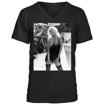 Christina Aguilera Men's V-Neck T-Shirt