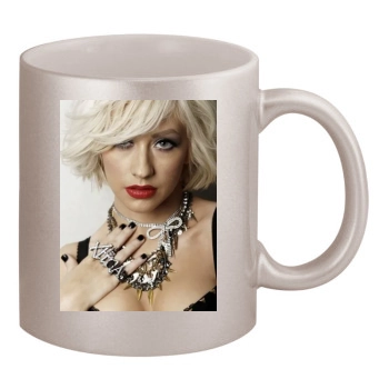 Christina Aguilera 11oz Metallic Silver Mug