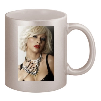 Christina Aguilera 11oz Metallic Silver Mug