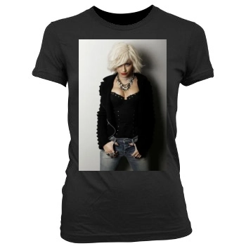 Christina Aguilera Women's Junior Cut Crewneck T-Shirt