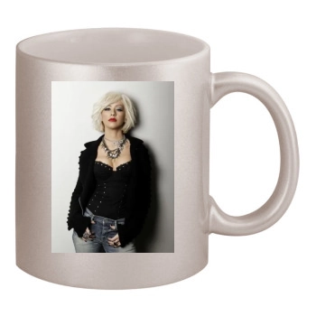 Christina Aguilera 11oz Metallic Silver Mug