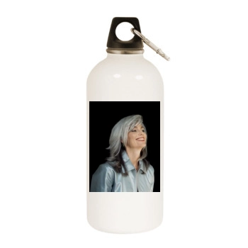 Emmylou Harris White Water Bottle With Carabiner