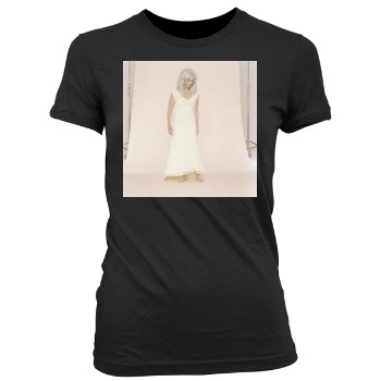 Emmylou Harris Women's Junior Cut Crewneck T-Shirt