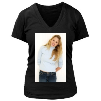 Estella Warren Women's Deep V-Neck TShirt