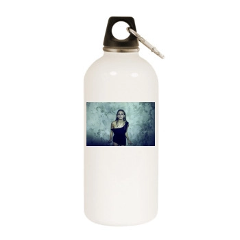 Estella Warren White Water Bottle With Carabiner