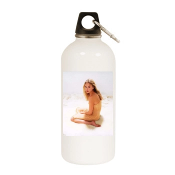 Estella Warren White Water Bottle With Carabiner