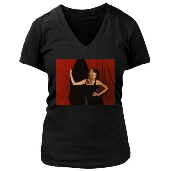 Estella Warren Women's Deep V-Neck TShirt