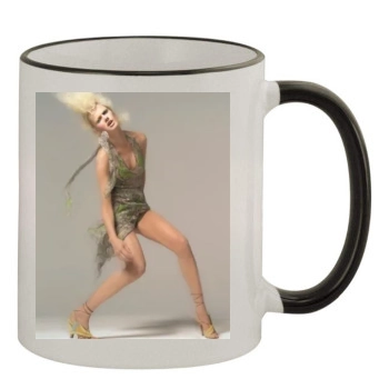 Eva Jay Kubatova 11oz Colored Rim & Handle Mug